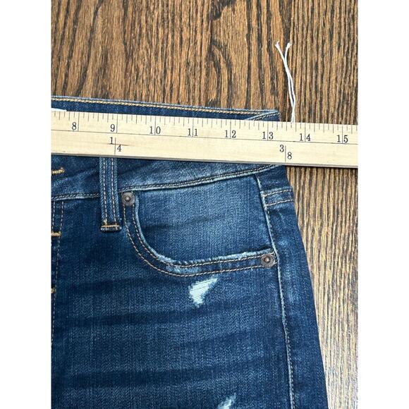 PISTOLA Jeans Women's Size 27 Blue Denim Flat Front Button Fly Straight Leg - Picture 6 of 8